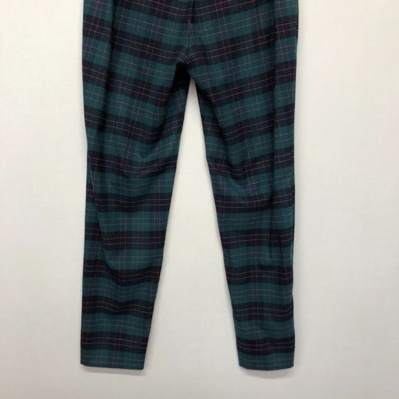 Banana Republic Women Pull On Hayden Pants Size 0 Green Plaid M118 -7 - Picture 15 of 15